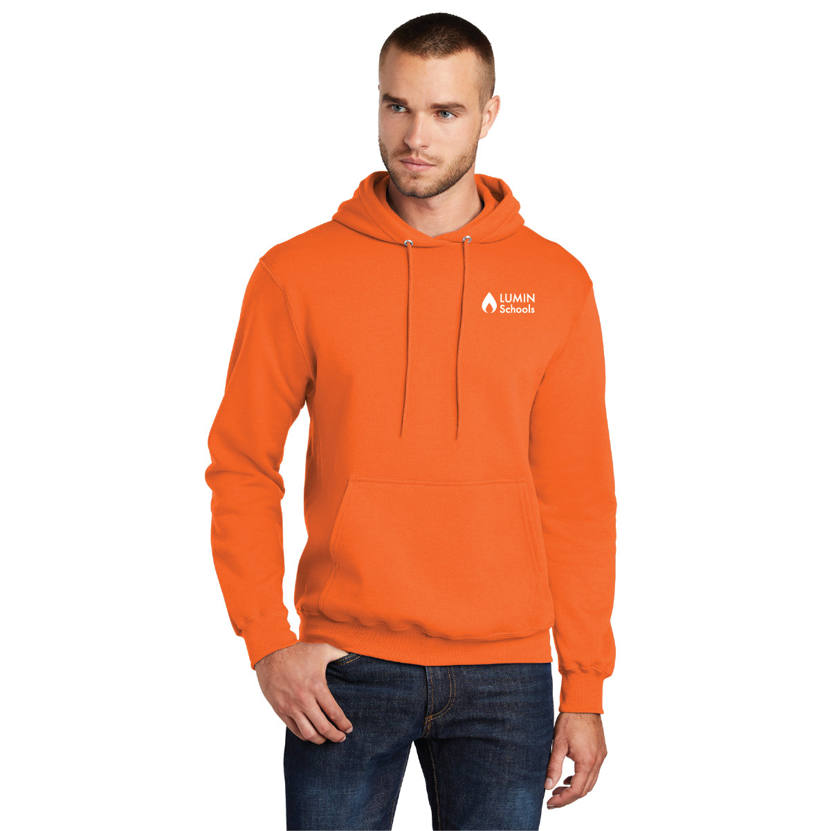 Port & Co Core Fleece Pullover Hooded Sweatshirt