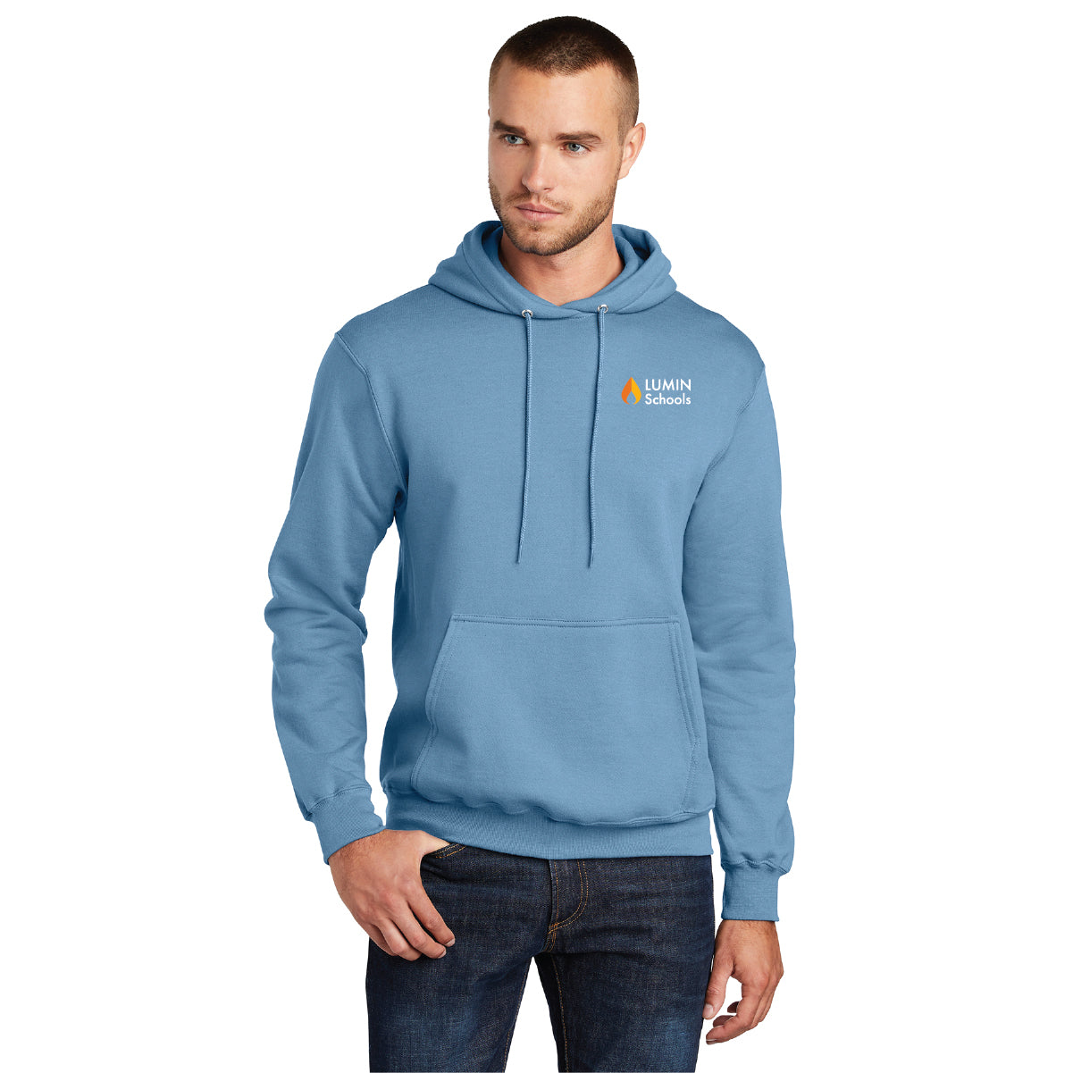 Port & Co Core Fleece Pullover Hooded Sweatshirt