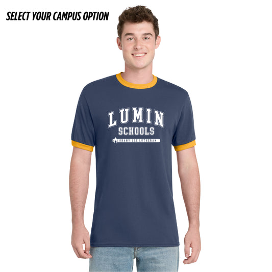Core Cotton Ringer Tee - Campus Collection