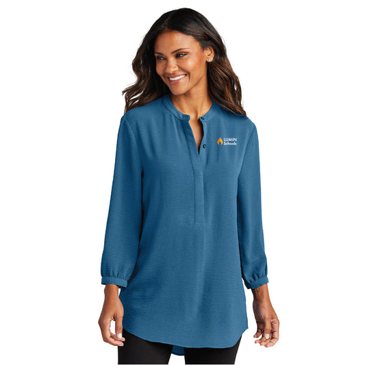 Port Authority Women's 3/4-Sleeve Textured Crepe Tunic