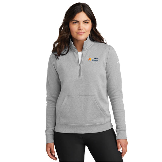 Nike Women's Club Fleece Sleeve Swoosh 1/2-Zip